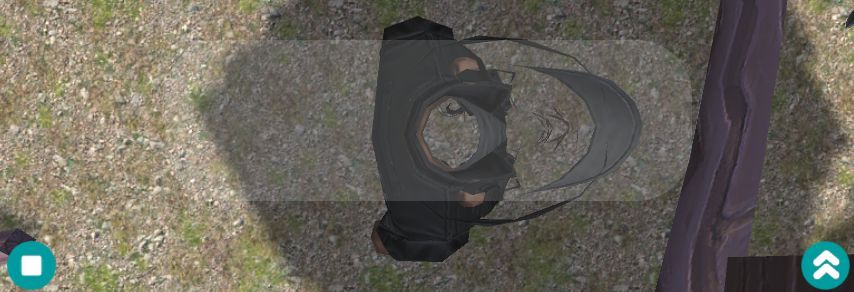 镜头在头顶,穿模